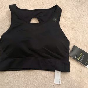 Nike high neck, light support sports bra